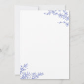 ブルーデルフトチノイ結婚ズリー 招待状 (裏面)