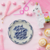 ブルーデルフト帆船 ペーパープレート (パーティー)