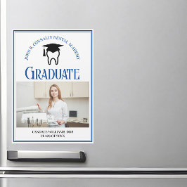 ブルーデンタルスクールフォトカスタムー卒業マグネット