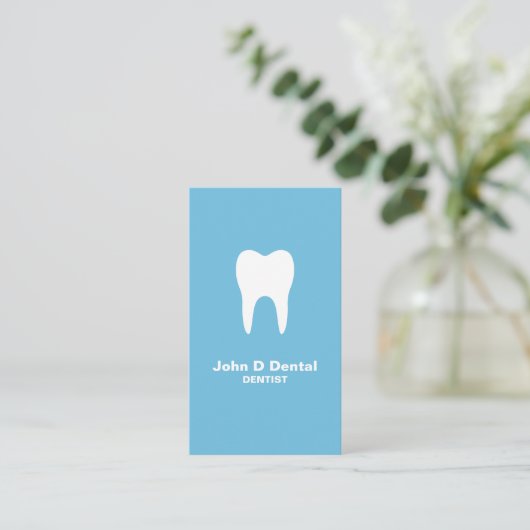 ブルーデンタル歯科医の名刺 名刺 (スタンド正面)