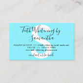 ブルーデントロジー 歯のホワイトニング アフターケアのヒント 名刺 (正面)