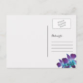 ブルーデンドロビウム結婚オーキッド ポストカード (裏面)