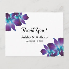 ブルーデンドロビウム結婚オーキッド ポストカード