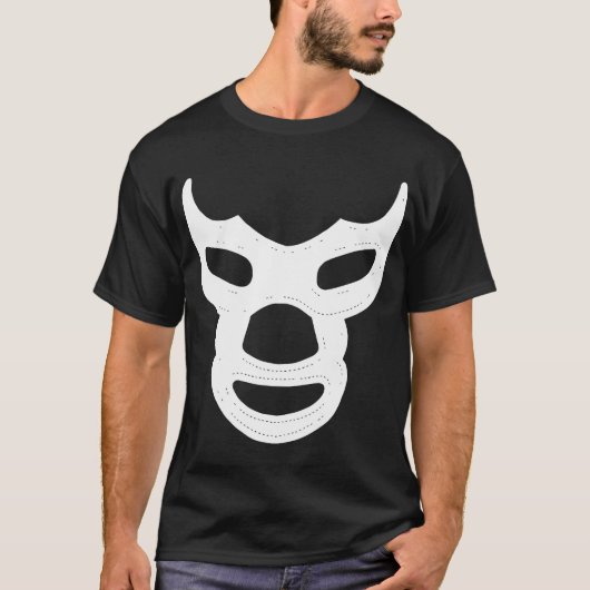 ブルーデーモンティーメキシコLuchador El Santo Lucha Lib Tシャツ (正面)