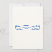 ブルートア描ーズ結婚式招待状 招待状 (裏面)