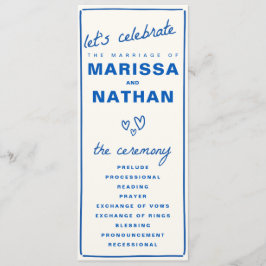 ブルートア描ーズ結婚式 プログラム