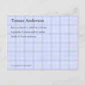 ブルートイズ写真誕生のお知らせ 案内ポストカード (裏面)