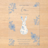 ブルートイルイースター アクリル招待状 (正面)