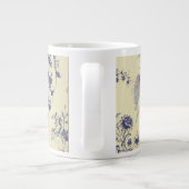 ブルートイルカントフランスのリーチェルブパターン ジャンボコーヒーマグカップ (裏面)