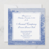 ブルートイルデジュイカントリーフランスのシャビーエレガンス 招待状 (裏面)