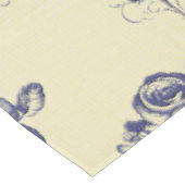 ブルートイルフランスのカントリーCherubパターン テーブルクロス (アングル)