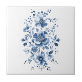 ブルートイルリージェンシーチノイスリーウォーターフローラ タイル