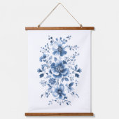 ブルートイルリージェンシーチノイスリーウォーターフローラ 吊り下げ型タペストリー (正面)