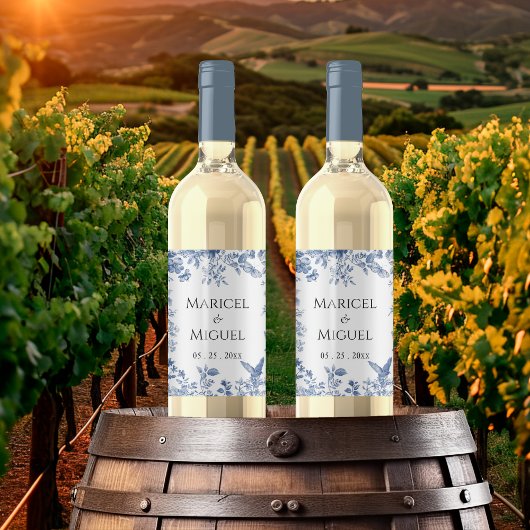 ブルートイルヴィンテージウェディング ワインラベル