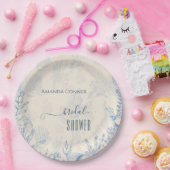 ブルートイル海をテーマにしたブライダルシャワー ペーパープレート (パーティー)