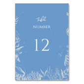 ブルートイル海結婚テーマ テーブルナンバー (正面)