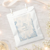 ブルートイル海結婚テーマ フェイバーバッグ (クリップ留めされた状態)