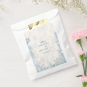 ブルートイル海結婚テーマ フェイバーバッグ (封をした状態)