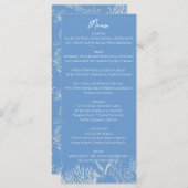 ブルートイル海結婚テーマ メニュー (正面/裏面)