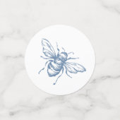 ブルートイル結婚のテーブル紙吹雪Chinoiserie コンフェッティ (スモール正面)