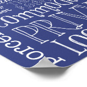 ブルートイレおもしろいトイレ用標識ポスタープリント ポスター (角)