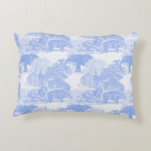 ブルートイレアニマルズチノワセリー男の赤ちゃん子供部屋 アクセントクッション (裏面)