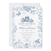 ブルートイレカボチャフランスの秋フローラベビーシャワー