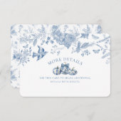 ブルートイレカボチャヴィンテージフローラ詳細インサート エンクロージャーカード (正面/裏面)