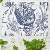 ブルートイレクワイル – ワイルドライフアットホーム キッチンタオル (折り畳み)