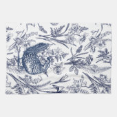 ブルートイレクワイル – ワイルドライフアットホーム キッチンタオル (横)