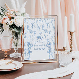 ブルートイレサファリ動物ベビシャワースイートトリートメント ポスター