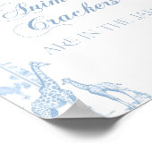 ブルートイレサファリ動物ベビーシャワーゲーム ポスター (角)