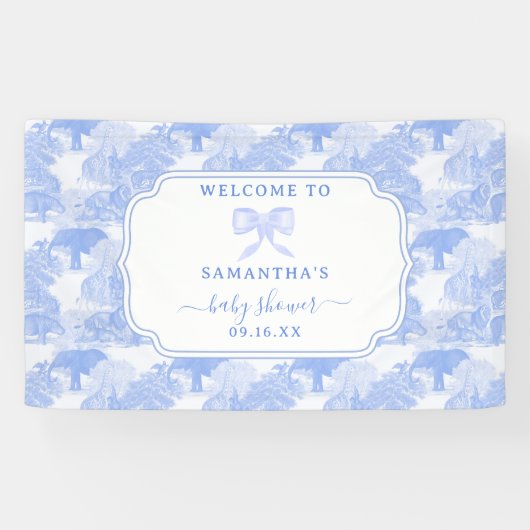 ブルートイレジャングルアニマルズサファリチノワセリーベビー 横断幕 (横)