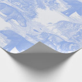 ブルートイレジャングルアニマルズサファリチノワセリー ラッピングペーパー (角)