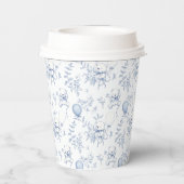 ブルートイレテディベア赤ちゃんシャワー 紙コップ (裏面)