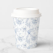 ブルートイレテディベア赤ちゃんシャワー 紙コップ (正面)