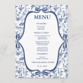 ブルートイレデジュイティーパーティーブライダルシャワーパーティー メニュー (正面)