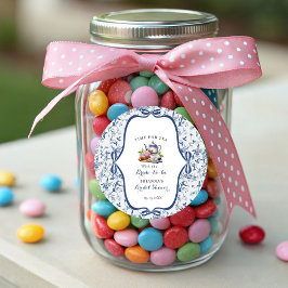 ブルートイレデジュイティーパーティーブライダルシャワー ラウンドシール