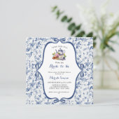 ブルートイレデジュイティーパーティーブライダルシャワー 招待状 (スタンド正面)