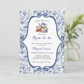 ブルートイレデジュイティーパーティーブライダルシャワー 招待状 (スタンド正面)