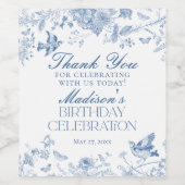 ブルートイレデジュイバースデーパーティーの好意 ワインラベル (シングルラベル)