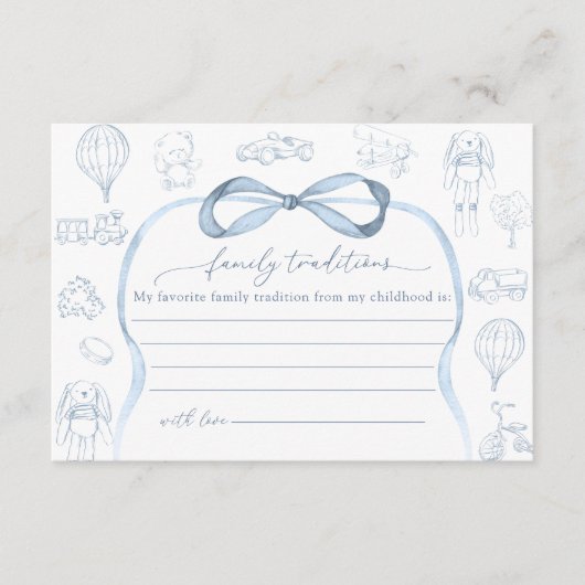 ブルートイレデジュイファミリーの伝統 エンクロージャーカード (正面)