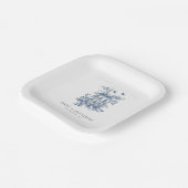 ブルートイレデジュイフローラ名年結婚月日 ペーパープレート (傾斜あり)