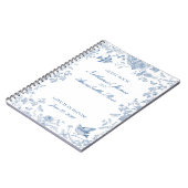 ブルートイレデジュイフローラ結婚ズゲストブック ノートブック (左側)