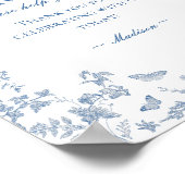 ブルートイレデジュイヴィンテージフローラウィズサイン ポスター (角)