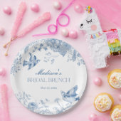 ブルートイレデジュイヴィンテージフローラブライダルブランチ ペーパープレート (パーティー)