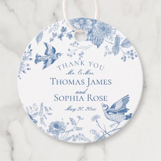 ブルートイレデジュイヴィンテージ結婚フローラ フェイバータグ (正面)