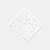 ブルートイレデジュイ子供部屋ベビーシャワー スタンダードカクテルナプキン (角)