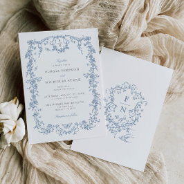 ブルートイレデジュイ結婚式招待状チノイスリー 招待状