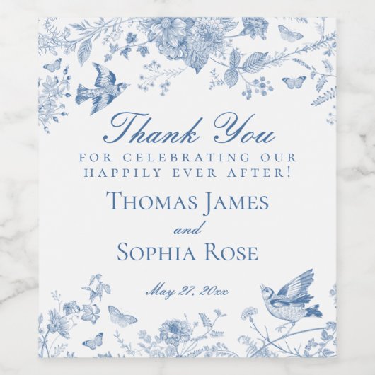 ブルートイレデジュウウェディングパーティーウィブズ ワインラベル (シングルラベル)